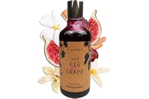 Di Palomo Vegan Wild Fig & Grape Luxury Bathing Bubbles 300ml. Foaming Bubble Bath. Luxury Shower Gel & Body Wash with Nourishing Skin Care. Bath Foam Gifts for Her. Vegan Relaxation Gifts for Women.