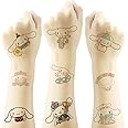Cinnamoroll Temporary Tattoo for Kids, 20 Sheets Big Children's Temporary Tattoo Body Art Tattoo Stickers,Goody Bag Stuffers Party Bag Fillers (2x2 Inch)