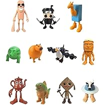 Statuette Italian Brain Red - Set 8 Pezzi Animali 3D Per Collezione - Foto 6