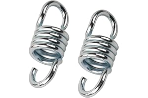 Zhongtou 2 Pezzi Zincato Molle Acciaio Sedia a Dondolo Sospesa Amaca Spring 500 kg capacità Molle per Dondolo, per Sacchi di Sabbia Yoga Sedie Sospese Amache