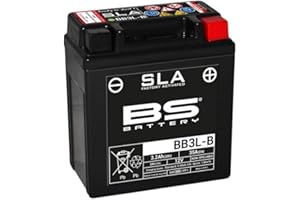 BS BATTERY Batterie 12V 3Ah SLA versiegelt für Umbau Simson Schwalbe 12 Volt, Schwarz
