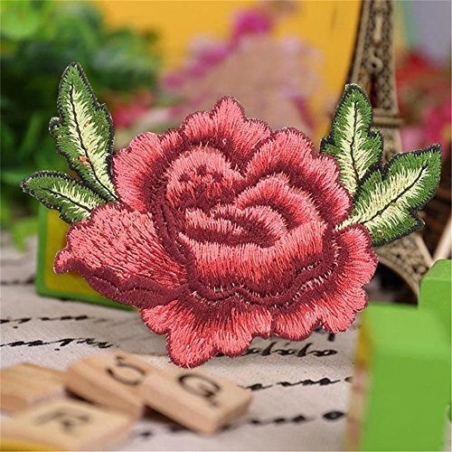 Blue Vessel Neue Stickerei Seide Blume Motiv Kragen Nähen auf Patch Applique Abzeichen Gestickt Büste Kleid - 6