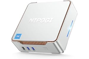 NiPoGi Mini PC Windows 11 Pro Intel Alder Lake-Ν95(Βeats N5105,up to 3.4GHz) 8GB RAM 256GB M.2 SSD Mini PC Gigabit Ethernet 4K UHD HDMI/WiFi/BT Mini Computer for Home/Business/School