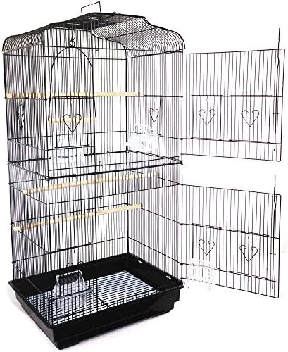 FreeLogix Valentino Extra Large Metal Bird Cage Canary Finch Budgie Parrot Birdcage