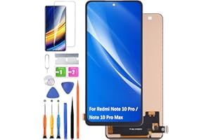HLYGZX Ersatz Display für Xiaomi Redmi Note 10 Pro/Note 10 Pro Max LCD-Bildschirm TFT, M2101K6G M2101K6R M2101K6I Bildschirm LCD Display Touch Digitizer Assembly Reparaturteile Kit