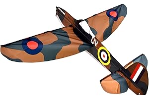 BROOKITE from Peterkin | IWM 3D Spitfire Kite | Official Imperial War Museum Kite - 117 cm x 100cm - Polyester Ripstop kite with 1 handle | Kites | Outdoor Toys | Sports & Leisure | Ages 8+