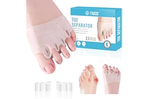 Impoditiongs 2 Pièces Correcteur D'orteils, Correcteur Hallux Valgus, Corrige les Orteil, Séparateurs d'orteils pour Chevauchement Orteil, Soulager les frottements
