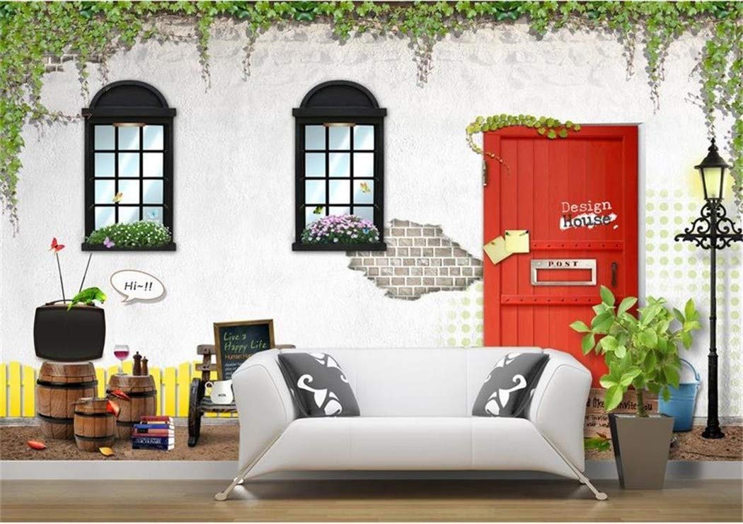 Carta Da Parati Foto Personalizzata 3d Room Wallpaper Murale Cabin Barili Rossi Lampioni Pittura Murales 3d Carta Da Parati Casame