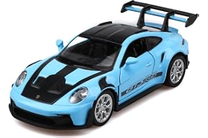 TOKAXI 1/36 skala Porsche 911 GT3 RS Diecast modellbilar, pull-up fordon, Porsche 911 GT3 RS leksaksbil, bilar presenter till