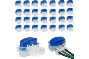 N/C 30Pack Cable Connector 314-BOX Waterproof Cable Clamp Cable Tie 3 Wire Connectors Gardena Connectors repair set for Automower Robotic Lawn Mowers connecting cable ends,blue,DXLJQ1
