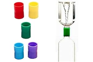 mciskin Tornado in A Bottle,Tornado Tube Bottle Connector Vortex Connector Cyclone Tube for Scientific Experiment and Test(5 PACK),Fit for Size 1.3-1.9 inch