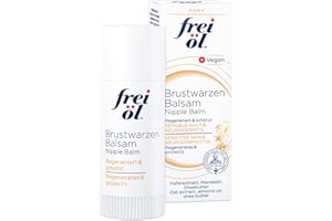‎FREI ÖL frei öl BrustwarzenBalsam, für stillende Mütter bei empfindlichen Brustwarzen, während & nach der Schwangerschaft, Neurodermitis geeignet, mit Mandelöl, geschmacks- & geruchsneutral, vegan, 7,5ml
