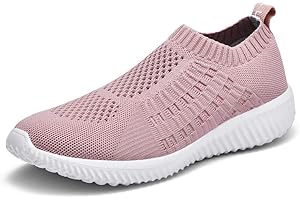 TIOSEBON Women's Slip On Casual Trainers Breathable Mesh Walking Sneakers Lightweight Athletic Running Shoes