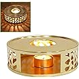 KAYCROWN Teapot Warmer, Stainless Steel Tea Warmer with Candle Holder, Candle Heater for Heating Tea, Coffee and Milk, Universal Teapot Heater