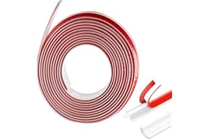 GKKBUFF White Quadrant Trim,Skirting Board,Caulk Strip Moulding Trim,Peel and Stick Trim,Seam Wall Sticker,Flexible Molding & Wall Trim For Ceiling/Corner/Furniture/Home Decoration (0.8CM*5M/0.31IN*16.4FT)