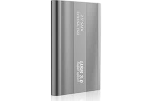 Riyth Disco Duro 1 TB Externo, Disco Duro Externo USB3.0 Type-C, Portátil 2,5" SATA HDD de Almacenamiento Compatible con PC,Desktop, Laptop, Chromebook.B（1TB,Negro