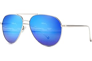 SUNGAIT Leggero Oversize Occhiali da Sole Femminile - Obiettivo Rispecchiato Polarizzata