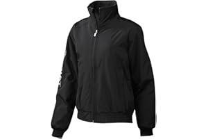ARIAT Womens Stable Coat Jacket Black - Lightweight Waterproof Sprayproof - Lightweight quilted internal lining - Fitted Hem Size - L