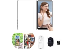 Shimbol CP5 Telefon-Vlog-Selfie-Monitor-Bildschirm, 5 Zoll 1080P Touchscreen-Monitor, 2,4 G/5 GHz 164 Fuß kabellose Übertragung mit Bluetooth-Fernbedienung für (mit weißem Gehäuse)