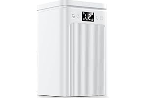 COAMOTRAIL Dehumidifiers for Home, 2200ML Dehumidifier for Bedroom with Auto-Off 7 Colors Light Smart Defrost, Portable Ultra Quiet Dehumidifier for Drying Clothes Small Dehumidifiers for Bathroom (Snow White)