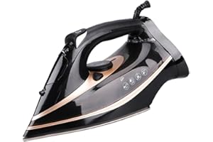 SKUKKY 2200W Bügeleisen Dampfbügeleisen mit Kabel Bügeleisen Powersteam Ultra Keramik-Bügelsohle, Selbstreinigungs- & Sprühwasserfunktion, Tropfstopp, Dampfbügeleisen Automatische Abschaltung