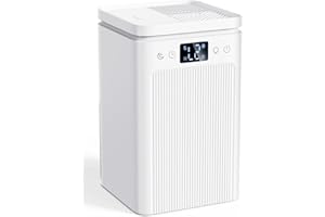 STUBDL Dehumidifiers for Home, 2200ml Dehumidifiers for Bedroom with 6 Timer Modes, Auto-Off, 7-Color LED, Portable Dehumidifier, Quiet Energy Saving Small Dehumidifier for Bathroom Drying Clothes Office RV