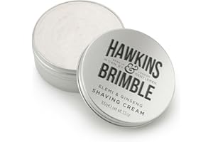 Hawkins & Brimble - Shaving Cream for Men, 100g - Luxurious Shaving Cream for Sensitive Skin and Nourishing - Smooth Finish Shave for Men without Animal Testing - Signature Elemi & Ginseng Fragrance