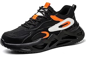 Annvia Scarpe Antinfortunistiche Donna Leggere Estive,Comode Scarpe da Lavoro Uomo Antiscivolo Bianche Cucina Traspiranti Punta in Acciaio Scarpe