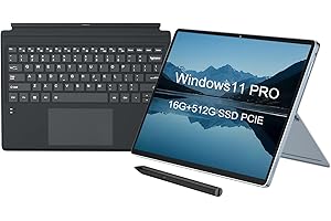Ordinateur Portable 2 en 1 KUU, Ordinateur Portable 16Go RAM 512 Go Core i7-1165G7 CPU, Laptop 12,6 Pouces 2160 x 1440 IPS Écran Tactile Boîtier en métal Tablette PC, PC Portable avec Clavier et Stylo