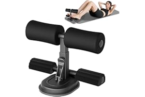 COULD SPARK Adjustable Sit Up Bar Floor with Foot Holder, Abs Workout Equipment Portable Sit Up Assistant Device for Home Fitness Exercising