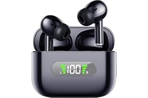 AsiceSound Ecouteurs Bluetooth sans Fil, Écouteurs stéréo HiFi Immersifs Bluetooth 5.3, Basses Profondes, 4 Mic ENC Antibruit, 72h Lecture, Écouteurs Résistance IPX8, pour iOS et Android