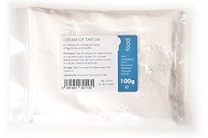 Intralabs Cream of Tartar for Baking & Playdough, Pure Food Grade Powder, 100g
