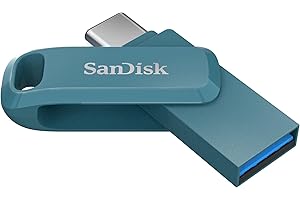 SanDisk 512 GB Ultra Dual Drive Go USB Type C and Type A for Smartphones, Tablets, Mac and Computers - Navagio Bay
