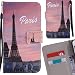 Produktbild LEMORRY Handyhülle für ZTE Axon 7 Hülle Tasche Ledertasche Flip Beutel Haut Slim Bumper Schutz Magnetisch Schließung SchutzHülle Weich Silikon Cover Schale für ZTE Axon 7, Paris