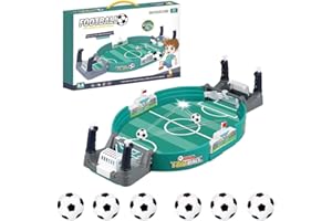 EPICSOA Mini Table Soccer Game, Tabletop Football Game Toy With 6 Pcs Mini Football, Desktop Interactive Soccer Game Toy Football Board Game for Kids Adults