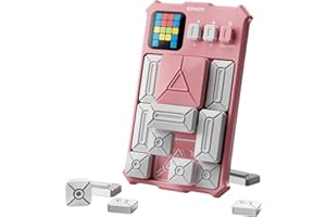 YDMINI Super Slide,Schiebepuzzle Magnetisches Denken Logik Puzzle Elektronisches Spielzeug,Denkspiel für Erwachsene und Kinder ab 7 Jahren, Die Herausforderung für Fans des original Rubik's Cubes (Rosa)