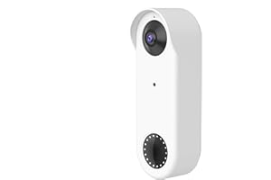 TYEYOBER Custodia protettiva in silicone adatta per campanello Arlo Essential Video, resistente alle intemperie, protezione solare in silicone per il campanello Arlo Video