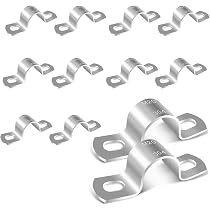 WYKA 12 Stück U-Rohrschellen – 60 Mm Innendurchmesser, Edelstahl 304, Gummiert, Für Rohre & Schläuche