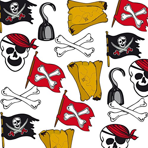 29-teiliges * PIRATEN DEKO SET * mit Schatztruhe + Schatzkarte + Goldtaler + Augenklappe + Hammer + Skelett + Kompass uvm // Piraten Schatz Set Schatzkiste Schatzbox Kiste Party Kindergeburtstag Geburtstag - 2
