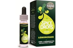 HOLY LAMA NATURALS Holy Lama Spice Drops Lemongrass Extract – Great Taste Awards. Natural Cooking Ingredient, Savoury or Sweet, Thai, Healthy Drinks Recipes. Citrus Flavour 1 x 5ml Bottle
