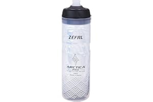 ZEFAL Arctica Pro 75 - Bidón Isothermico Bicicleta - Botella Termica Bicicleta Plata/Negro, 750ml
