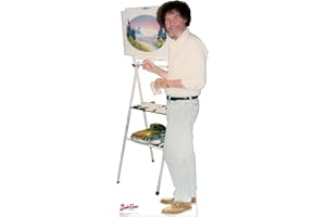CARDBOARD PEOPLE Advanced Graphics Bob Ross Pappaufsteller in Lebensgröße – PBS The Joy of Painting