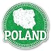 Produktbild 2 x 10cm/100mm Polen Fenster kleben Aufkleber Auto Van Wohnmobil Glas #4751