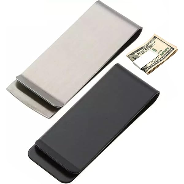 Fermasoldi In Acciaio Inossidabile,Fermasoldi Acciaio Inox Clip,Banconote Fermasoldi Uomo,Metallo Sottile Fermasoldi,Per Bill Clip Carte Supporto Contante - Foto 6