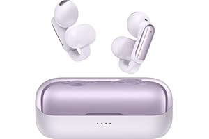 BUGANI Cuffie Bluetooth Open-Ear, Clip-On Auricolari Aperti Bluetooth 5.4, Cuffie On-Ear Aperti Controllo Touch 32H Cancellazione del Rumore IPX6 Impermeabile per Sport Fitness (Viola)