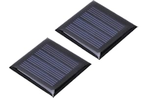 Tiiyee Panneaux Solaires Miniatures, 2V 210mA Cellules Petit Module De Cellules Solaires Photovoltaïques Petit Panneau Photovoltaique pour Bricolage Jouets Éducatifs Kit Énergie Solaire Basse Tension
