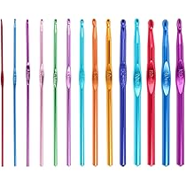 Set Di 14 Uncinetti Da Maglia In Alluminio - Misure Da 2.0mm A 10mm - Ideale Per Lavori A Maglia E Cucito - Foto 8