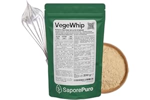 SAPOREPURO Białko ziemniaczane w proszku VEGEWHIP - 200 g - białko roślinne w proszku