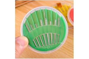 JOY STORE Juego de 24 agujas variadas para coser a mano. (naranja)