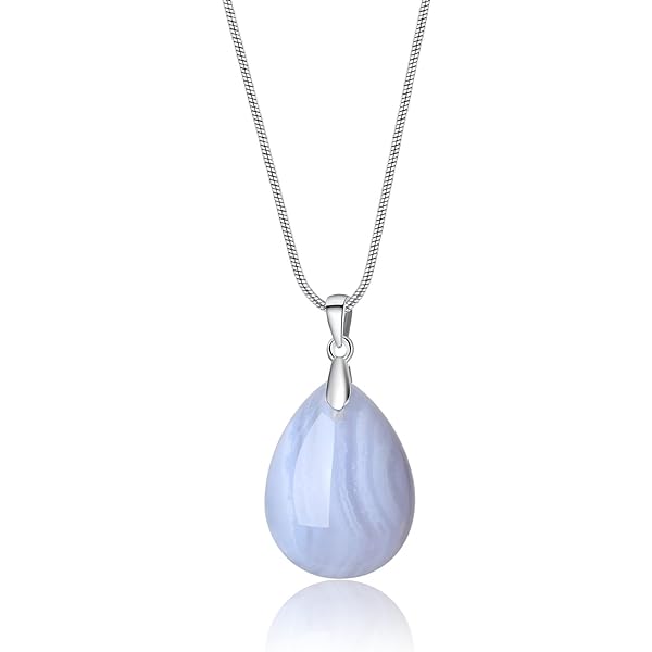 Pendente In Argento 925 Con Howlite Bianca Ovale 10x14 Mm, Gioiello Fatto A Mano, Regalo Donna